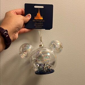 Disney 50th Anniversary Ornament - Clear and Gold